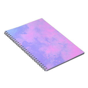 Cuaderno Efecto de nube de tormenta elegante patrón Rosa pú