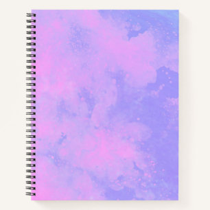 Cuaderno Efecto de nube de tormenta elegante patrón Rosa Pú