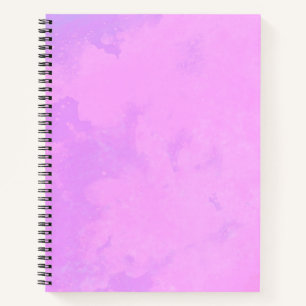 Cuaderno Efecto de nube de tormenta elegante rosa