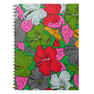 Cuaderno Efecto de pintura acuarela de amarillo, verde y g