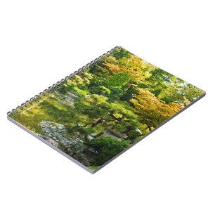 Cuaderno Efecto de pintura de jardín japonés Paisaje