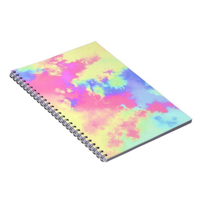 Cuaderno Efecto de salpicadura de pintura de arcoíris Amari (Lado Derecho)