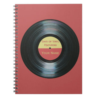 Cuaderno Efecto del expediente de negro vinilo - días de