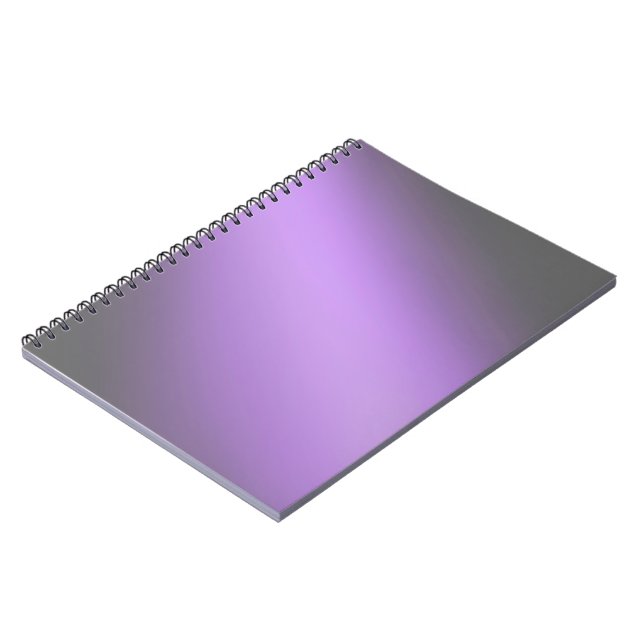 Cuaderno Efecto morado gris claro de la luna (Lado Izquierdo)