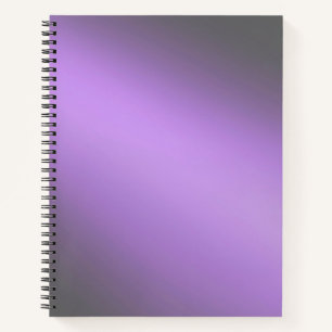 Cuaderno Efecto morado gris claro de la luna
