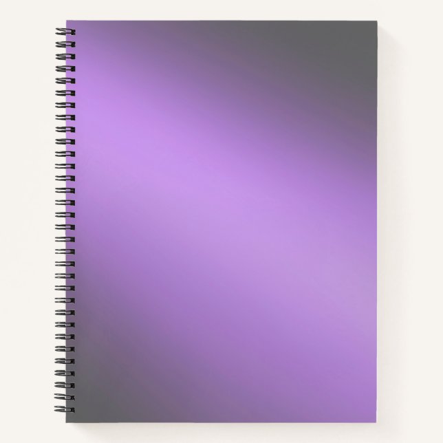 Cuaderno Efecto morado gris claro de la luna (Anverso)