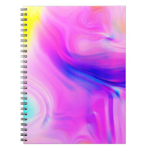 Cuaderno Efectos digitales. Fondo abstracto multicolor. C