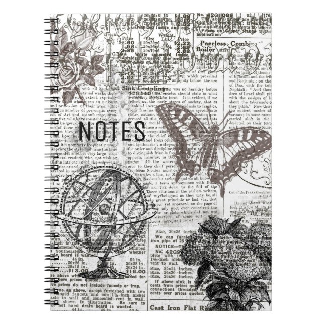 Cuaderno Efema blanco y negro eterno (Frente)