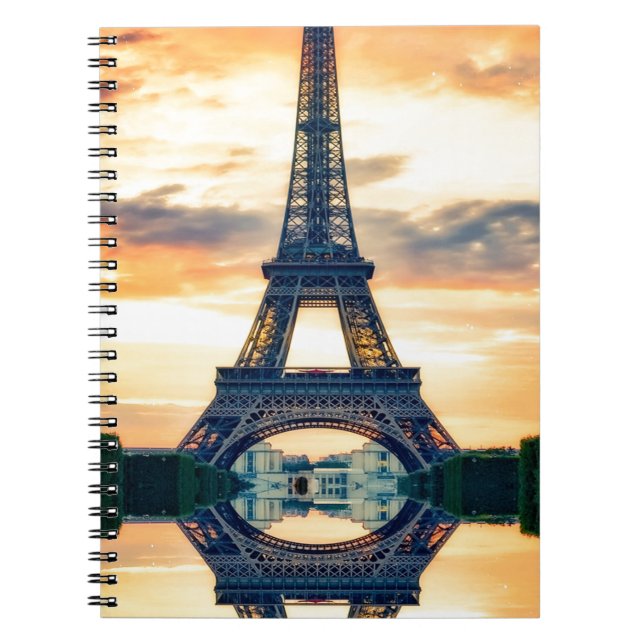 Cuaderno Effel Tower Paris Evending European Travel (Frente)