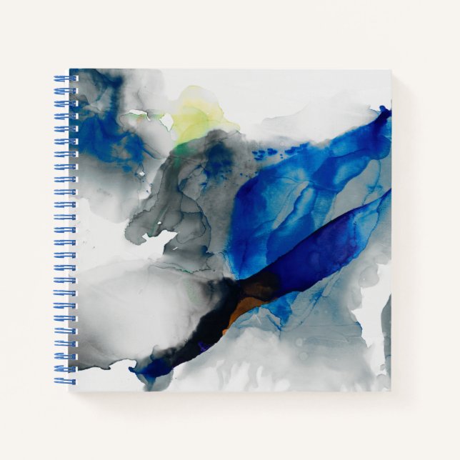 Cuaderno Efímero - Azul y gris (Anverso)