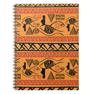 Cuaderno Egipcio De Rayas, Tribal Motif Vintage.