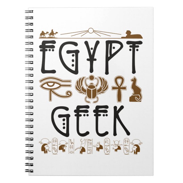 Cuaderno Egipto geek arqueología egipcia antigua (Frente)