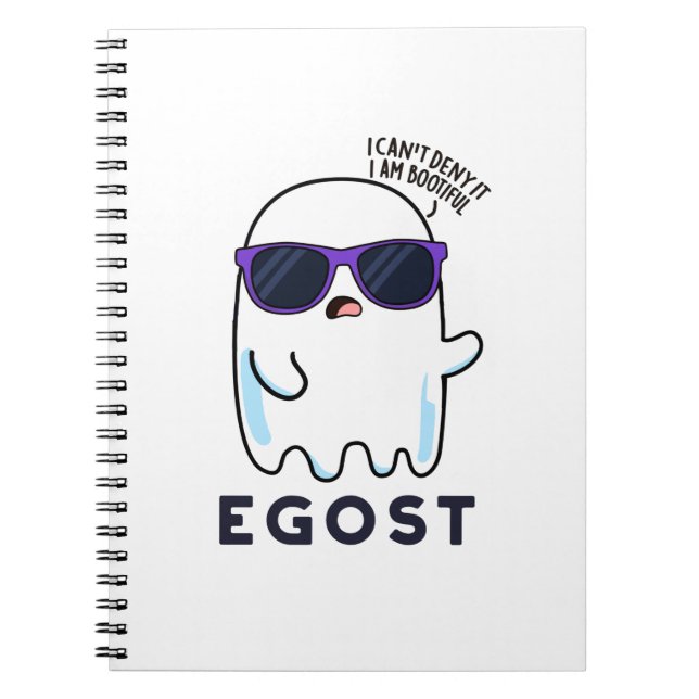 Cuaderno Egost Funny Halloween Ego Ghost Pun (Frente)