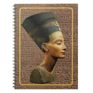 Cuaderno Egyptian Queen Nefertiti hieroglyph notebook