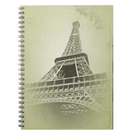 Cuaderno Eiffel Tower in sepia tone