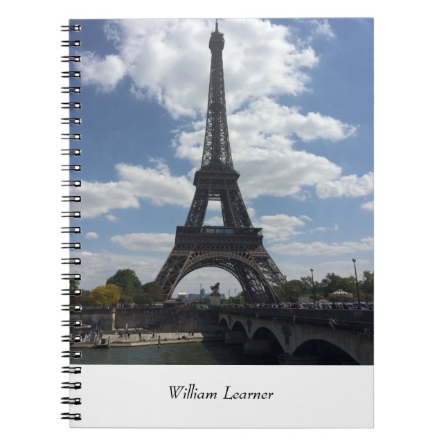 Cuaderno Eiffel Tower Paris Personal Journal (Frente)