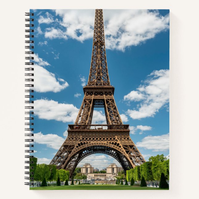 Cuaderno Eiffel Tower View from Champ de Mars Public Park (Anverso)