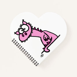 Cuaderno Ein niedlicher Drache in rosa
