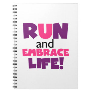 Cuaderno Ejecutar Embrace Life Purple Pink
