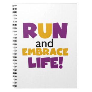 Cuaderno Ejecutar la vida del embrión morado amarillo