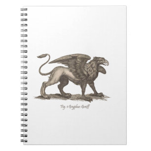 Cuaderno Ejemplo del grifo del vintage (greiff del gryphus)