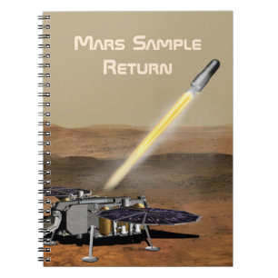 Cuaderno Ejemplo Mars Retorno Misión Espiral Portátil de fo