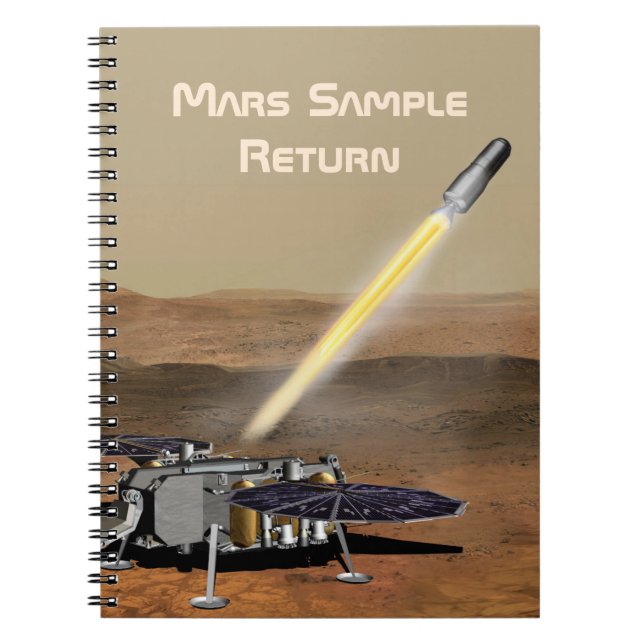 Cuaderno Ejemplo Mars Retorno Misión Espiral Portátil de fo (Frente)