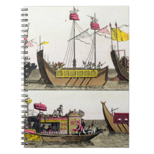 Cuaderno Ejemplos de las naves chinas, ilustracion de 'Le C