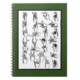 Cuaderno Ejemplos del lenguaje de signos del ASL
