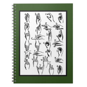 Cuaderno Ejemplos del lenguaje de signos del ASL