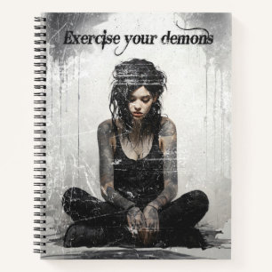Cuaderno Ejerce tu chica de tatuajes de demonios