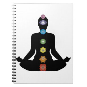 Cuaderno Ejercicio de la aptitud de Chakras de la yoga