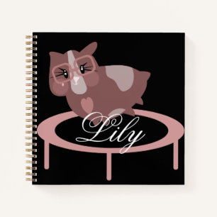 Cuaderno Ejercicio de Trampoline de Gimnasio Cerdo de Guine