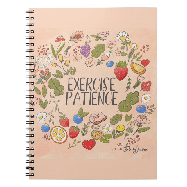 Cuaderno Ejercicio Paciencia 8.5 xc 11 Portátil (Frente)
