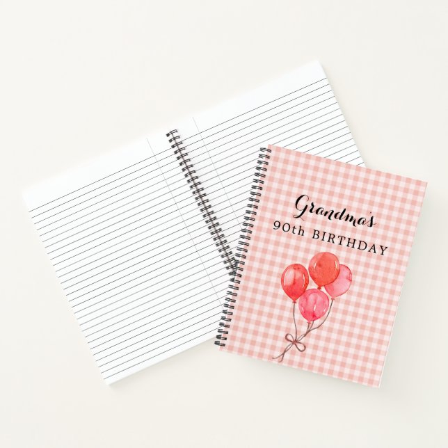 Cuaderno El 90 cumpleaños de la abuela (Interior)