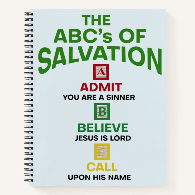 Cuaderno El ABC de la Salvación (Anverso)
