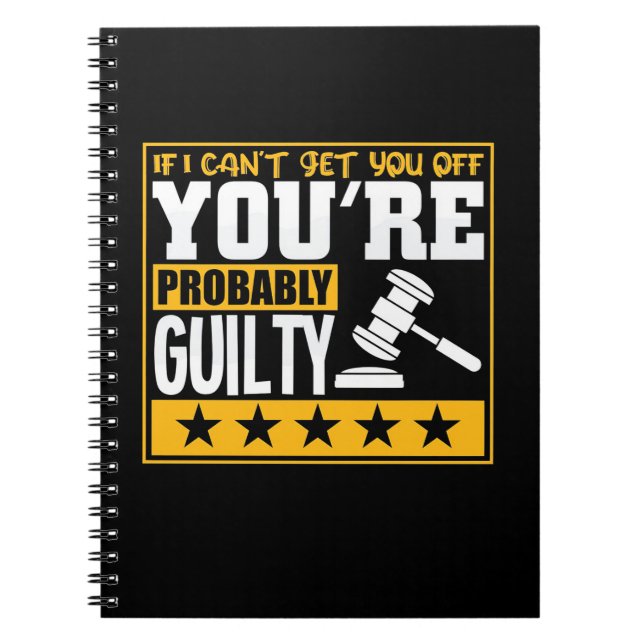 Cuaderno El abogado es probablemente culpable (Frente)