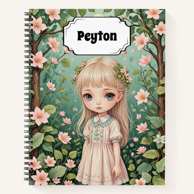 Cuaderno El abrazo de Blossom personalizado (Anverso)