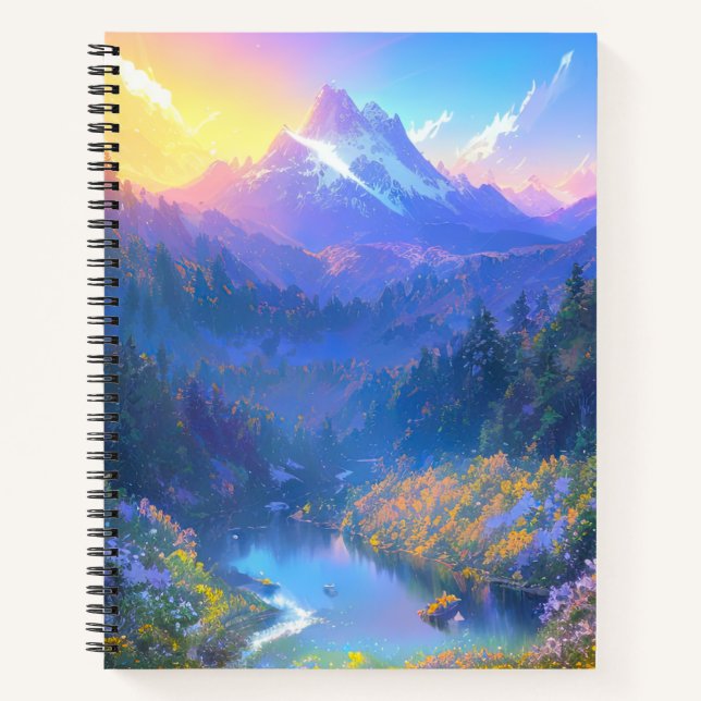 Cuaderno El abrazo de la puesta del sol en el sobrepoblado  (Anverso)