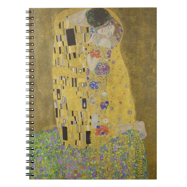 Cuaderno El abrazo del beso de los amantes por Gustav Klimt (Frente)