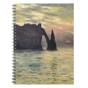 Cuaderno El acantilado Etretat, el atardecer de Claude Mone