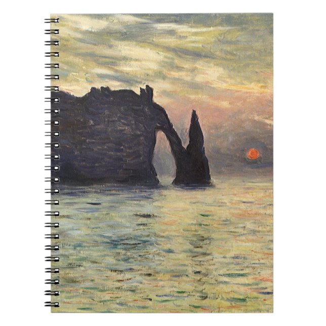 Cuaderno El acantilado Etretat, el atardecer de Claude Mone (Frente)