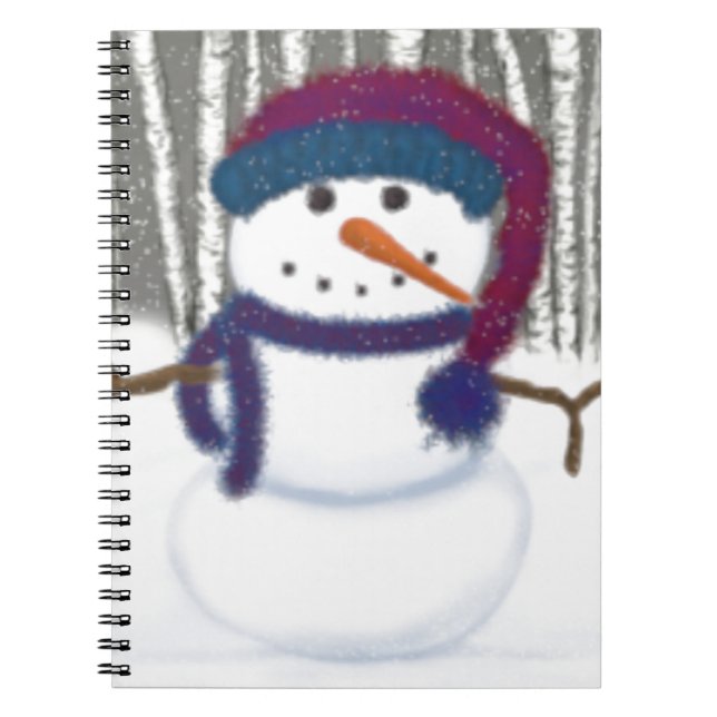 Cuaderno El Adorable Puffy Del Hombre De La Nieve (Frente)