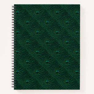 Cuaderno El agua cae sobre el Metalizado verde