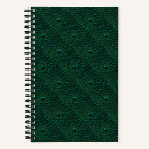 Cuaderno El agua cae sobre el Metalizado verde