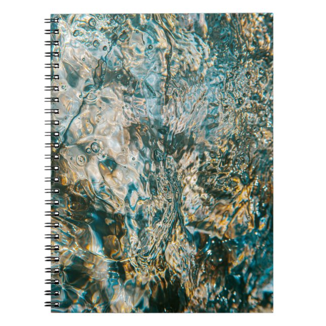 Cuaderno El agua salpicada en la fotografía de primer plano (Frente)