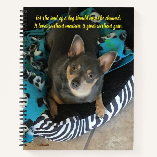 Cuaderno El alma de un perro (Anverso)