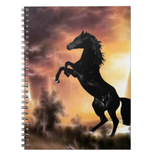 Cuaderno El alzarse frisio del caballo del semental