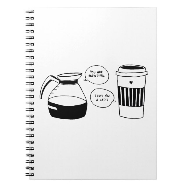 Cuaderno El amor de Coffee Latte Valentine (Frente)