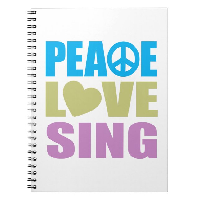 Cuaderno El amor de la paz canta (Frente)